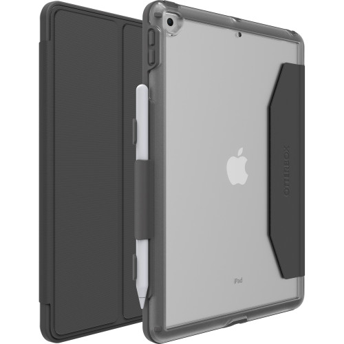 OtterBox UnlimitEd Carrying Case Apple iPad (9th Generation), iPad (8th Generation), iPad (7th Generation) Tablet, Apple Pencil, Stylus - Clear, Crystal Black