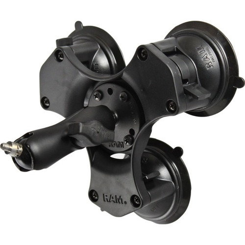 RAM Mounts Twist-Lock Triple Suction Mount with 1/4"-20 Stud