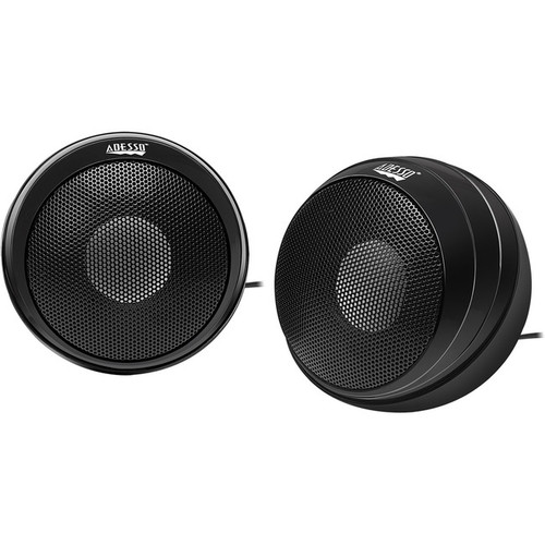 Adesso Xtream S4 USB-Powered Desktop Computer Speaker with Dynamic Sound - 5W x 2