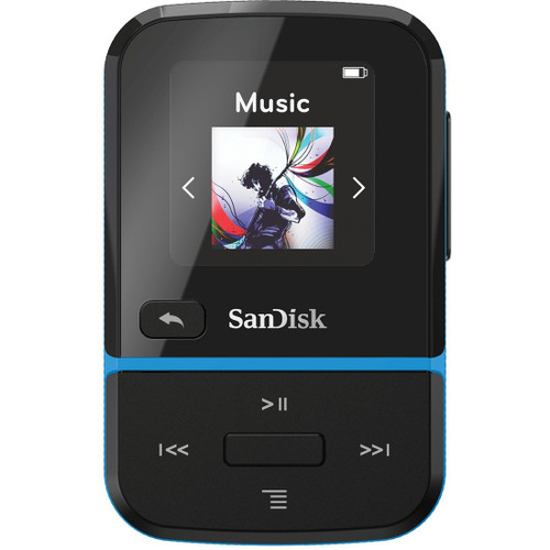 SanDisk Clip Sport Go 32 GB Flash MP3 Player - Blue