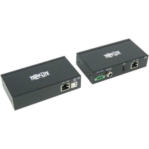 Tripp Lite 1-Port Industrial USB over Cat6 Extender ESD Protection PoC USB 2.0 Mountable 150 ft. (45.72 m) TAA