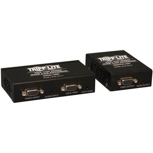 Tripp Lite VGA over Cat5/6 Extender Kit Box-Style Transmitter/Receiver for Video/Audio Up to 1000 ft. (305 m) TAA