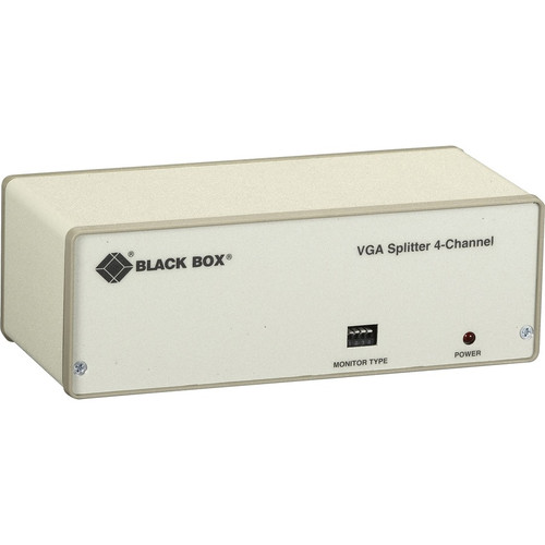 Black Box VGA 4-Channel Video Splitter, 115-VAC