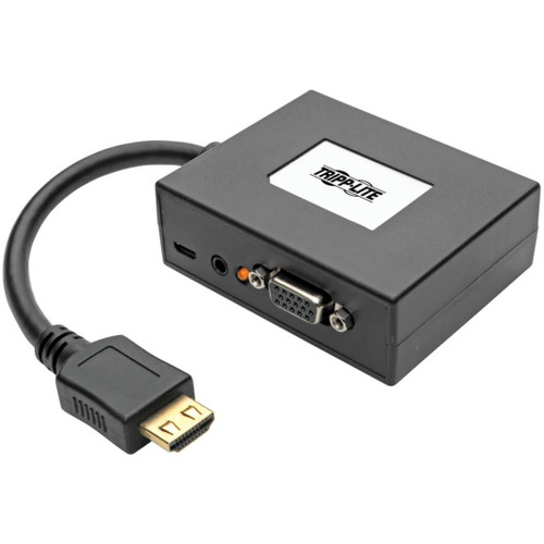 Tripp Lite HDMI to VGA + Audio Adapter Converter Splitter 2-Port 1080p TAA