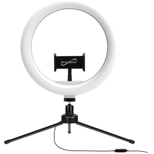 Supersonic PRO Live Stream 10" LED Table Top Selfie Ring Light