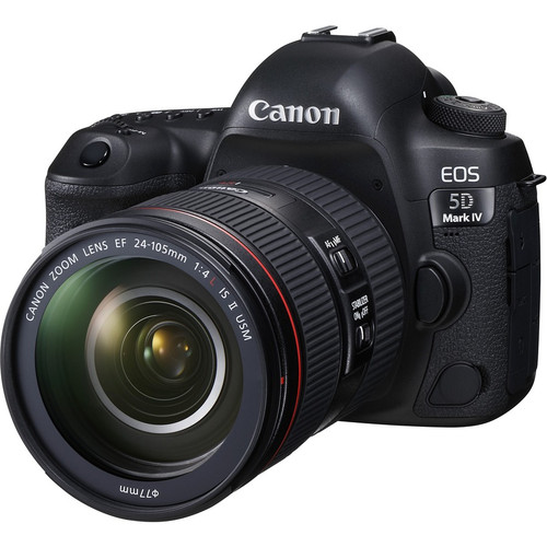 Canon EOS 5D Mark IV 30.4 Megapixel Digital SLR Camera with Lens - 0.94" - 4.13" - Black