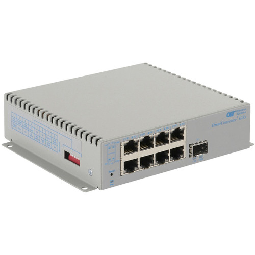 Omnitron Systems 2879-0-18-9W OmniConverter Unmanaged Gigabit - SFP - RJ-45 - Ethernet Fiber Switch