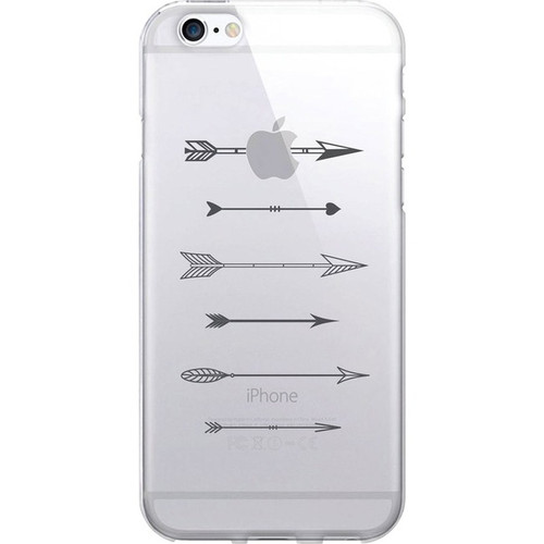 OTM Hipster Prints Clear Phone Case, Shooting Grey Arrows