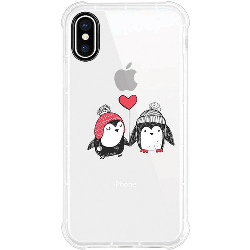 OTM Phone Case, Tough Edge, Penguin Love