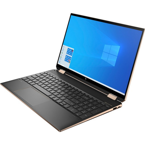 HP Spectre x360 15-eb1000 15-eb1043dx 15.6" Touchscreen Convertible 2 in 1 Notebook - 4K UHD - 3840 x 2160 - Intel Core i7 11th Gen i7-1165G7 Quad-core (4 Core) - 16 GB Total RAM - 512 GB SSD - Nightfall Black Aluminium, Luxe Copper - Refurbished