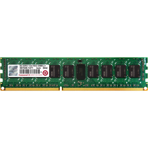 Transcend 8GB DDR3 1333 REG-DIMM CL9 2Rx8 LV