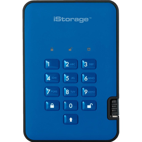 iStorage diskAshur2 SSD 8 TB Secure Portable Solid State Drive | Password protected |Dust/Water Resistant | Hardware encryption. IS-DA2-256-SSD-8000-BE