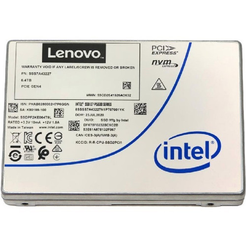 Lenovo P5620 3.20 TB Solid State Drive - 3.5" Internal - U.2 (PCI Express NVMe 4.0 x4) - Mixed Use