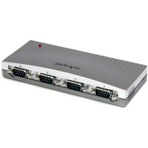 StarTech.com USB to Serial Adapter Hub &acirc;&euro;" 4 Port &acirc;&euro;" Bus Powered &acirc;&euro;" DB9 (9-pin) &acirc;&euro;" USB Serial &acirc;&euro;" FTDI USB to Serial Adapter