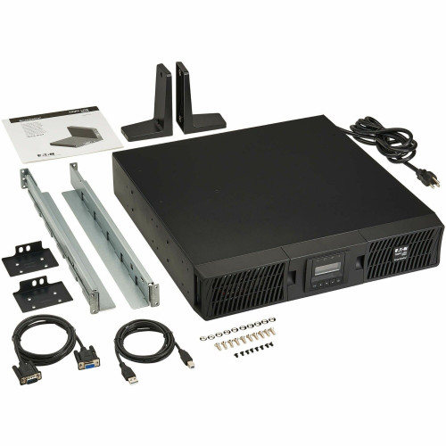 Eaton Tripp Lite series UPS Smart Online 750VA 675W Rackmount 120V LCD USB DB9 2URM Rack/Tower