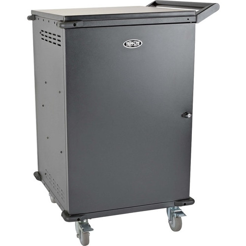 Tripp Lite 48-Port AC Charging Cart Storage Station - Chromebook Laptop Tablet - Black