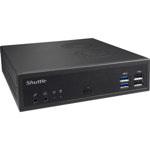 Shuttle XPC slim DH02U Barebone System - Slim PC - Intel Celeron 3865U