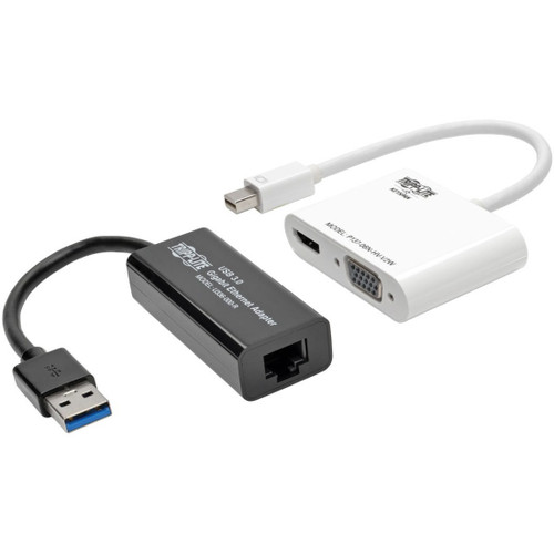 Tripp Lite 4K Video and Ethernet 2-in-1 Accessory Kit for Microsoft Surface and Surface Pro with RJ45 VGA and HDMI Ports