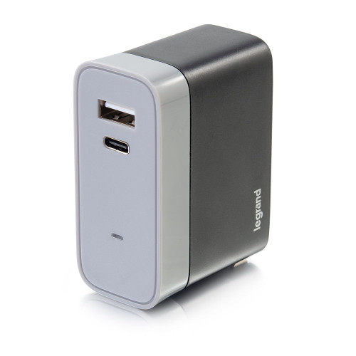 C2G 2-Port USB-C plus USB-A Wall Charger, 5.4A Max Output