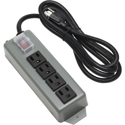 Tripp Lite Industrial Power Strip 4-Outlet 6 ft. (1.8 m) Cord Locking Switch Cover