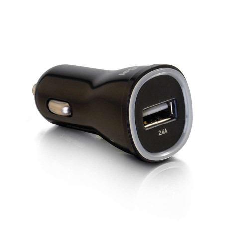 C2G 1-Port USB Car Charger, 2.4A Output