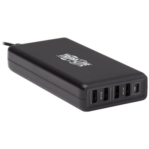 Tripp Lite 5-Port USB-C Charger 110W 1x USB-C PD 3.0 PD port (86W) and 4x USB-A Auto-sensing ports,USB-IF certified