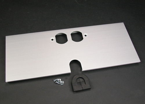 Wiremold AL5256-DZ Large Multi-Channel Raceway Duplex Receptacle and Mouse Hole Device Cover Plate