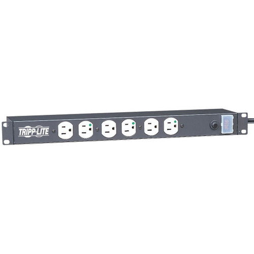 Tripp Lite NOT for Patient-Care Vicinity UL 1363 1U Rackmount Power Strip with 12 Hospital-Grade Outlets 15 ft. (4.57 m) Cord