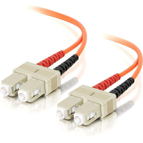 C2G-6m SC-SC 62.5/125 OM1 Duplex Multimode PVC Fiber Optic Cable (LSZH) - Orange
