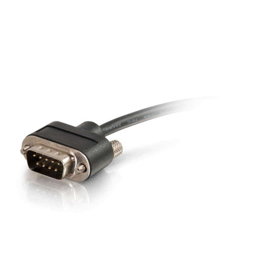 C2G 6ft Serial RS232 DB9 Null Modem Cable with Low Profile Connectors M/M - In-Wall CMG-Rated