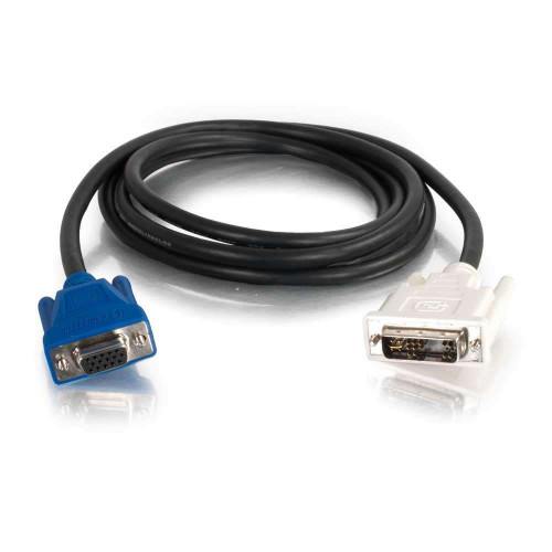 C2G 2m DVI Male to HD15 VGA Female Video Extension Cable (6.6ft) - LIMITED AVAILABILITY