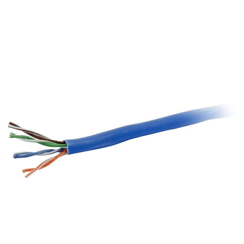 C2G 500ft Cat6 Bulk Unshielded UTP Ethernet Network Cable with Solid Conductors- Blue