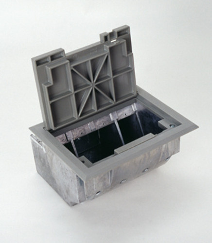 Wiremold AF1-YT Raised Floor Box in Gray