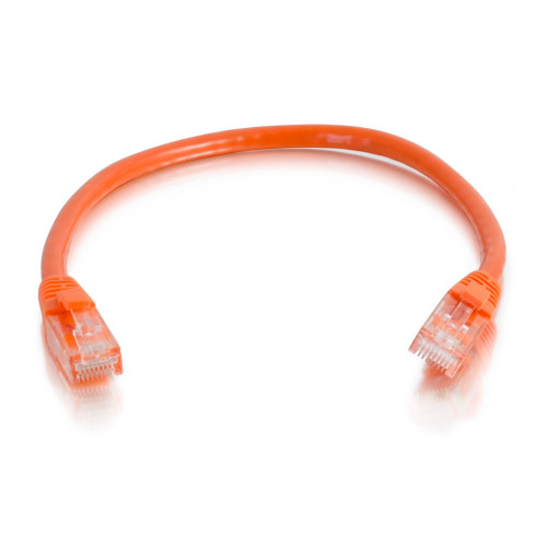 C2G 6 Inch Cat6a Snagless Unshielded UTP Ethernet Network Patch Cable - Orange