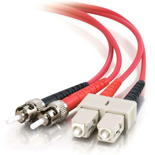 C2G-3m SC-ST 62.5/125 OM1 Duplex Multimode PVC Fiber Optic Cable - Red