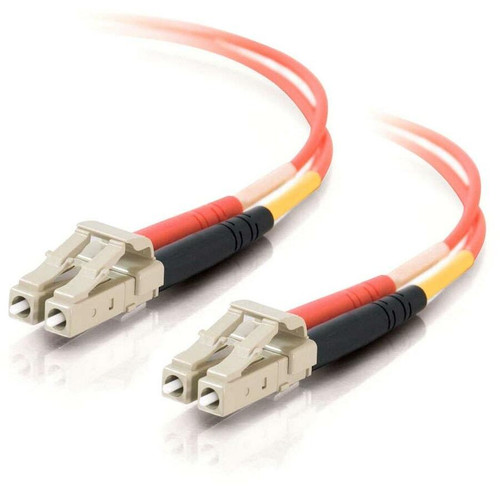 C2G 5m LC-LC 50/125 OM2 Duplex Multimode PVC Fiber Optic Cable (USA-Made) - Orange