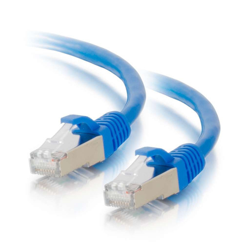 C2G 100ft Cat5e Snagless Shielded STP Ethernet Network Patch Cable - Blue