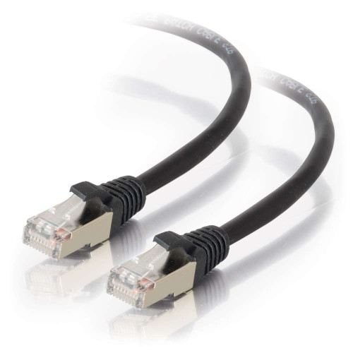 C2G 10ft Cat5e Snagless Shielded STP Ethernet Network Patch Cable - Black C2G 10ft Cat5e Snagless Shielded STP Ethernet Network Patch Cable - Black