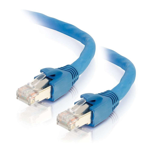 C2G 200 ft Cat6 Snagless Solid Shielded Ethernet Network Patch Cable - Blue