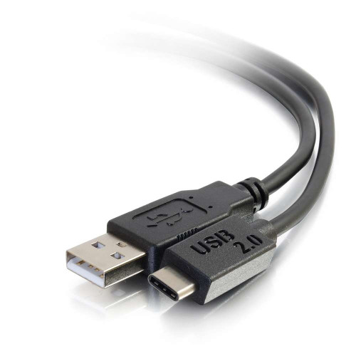 C2G 3 ft USB 2.0 USB-C to USB-A Cable M/M - Black