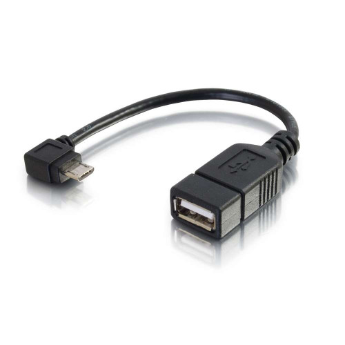 C2G 6 Inch Mobile Device USB Micro-B to USB Device OTG Adapter Cable