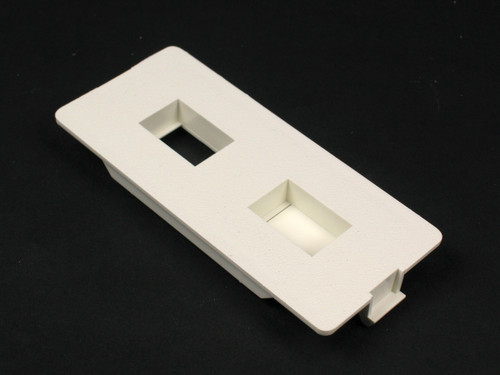 Wiremold 5507FRJ-WH 5500 Flush Dual RJ Connector Faceplate Fitting in White