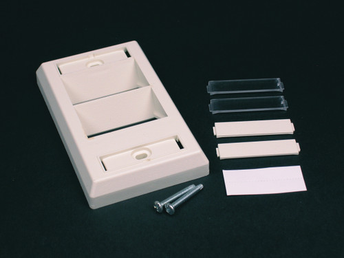 Wiremold CM-SAP CM One Gang Angled Faceplate in Ivory
