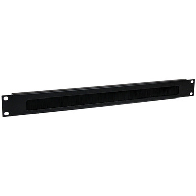 StarTech 1U Brush Strip Horizontal Server Rack Cable Management Panel ...
