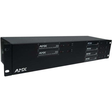 AMX 2RU Rack Mount Cage with Power for Six SVSI N-Series Card Units - Bluum