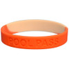 Adult Wrist Pool Pass (Orange/White)
