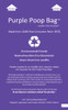 Purple Poop Bag - 100% Recycled Dog Waste Station Refill Roll Bags - Purple 30 Rolls (6,000 bags)