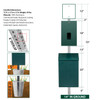 WHA Dog Waste Station - Commercial Grade Includes 400 Bags & 25 Can Liners