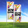 22SPLASH - 3x8 Vertical Outdoor Marketing Flag