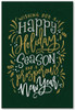 100 Personalized Holiday "Green and Gold"